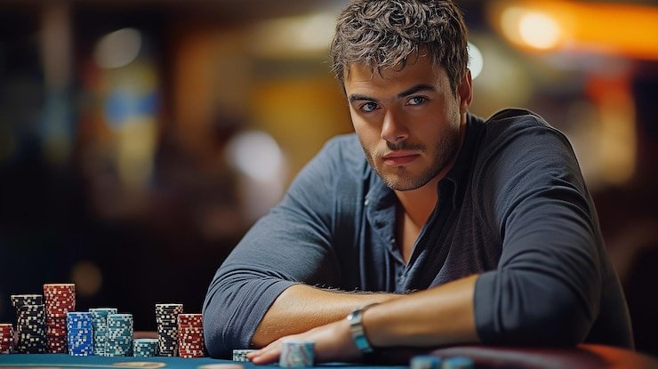 Live Texas Poker table at togeljoni with multiple camera feeds and dealer in HD